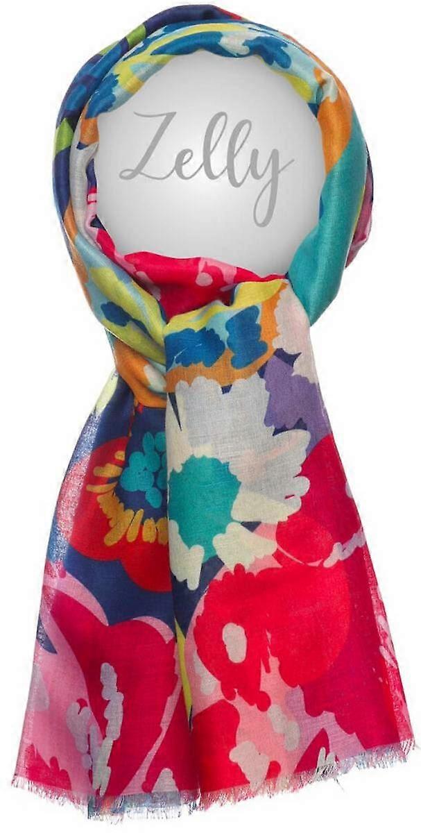 Zelly Summer Garden Scarf - Blue