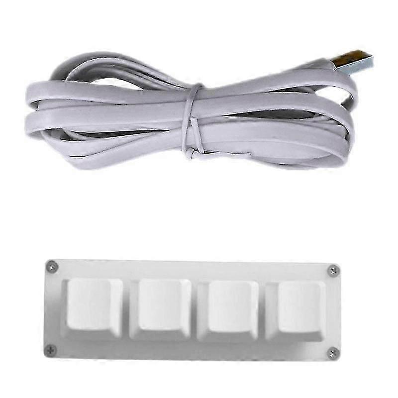 4-Key USB Mini Mechanical Keyboard Custom Shortcut Macro Programmable