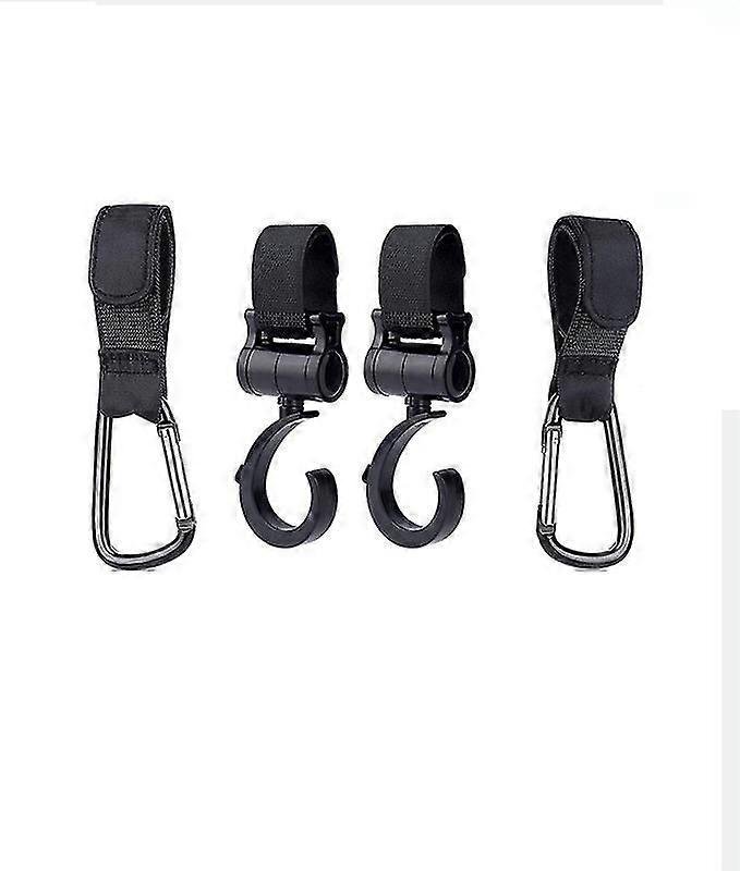 4pcs Universal 360 Degree Rotation Stroller Hook