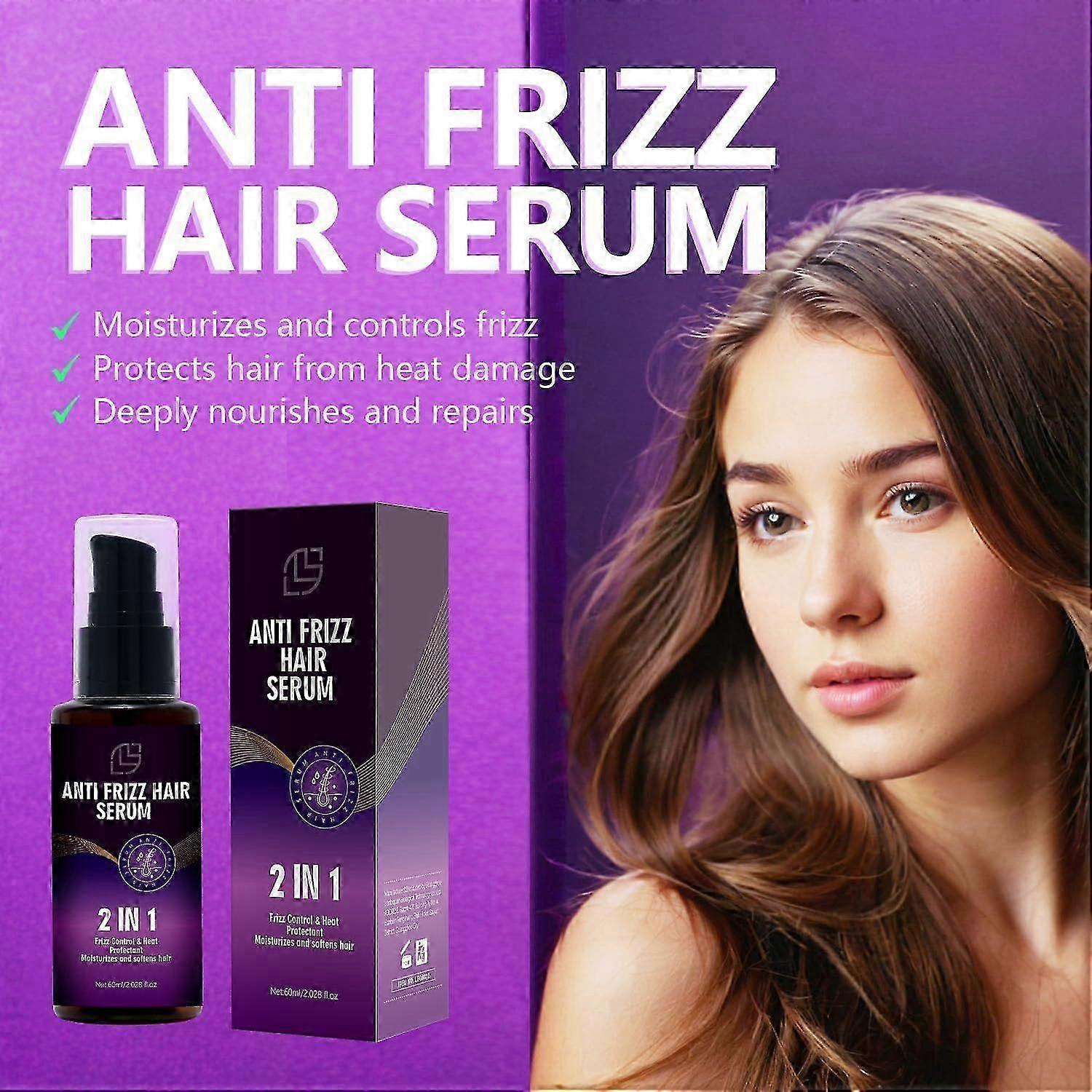 Anti-frizz Hair Serum Spray, Frizz Control Hair Serum för frissigt ...