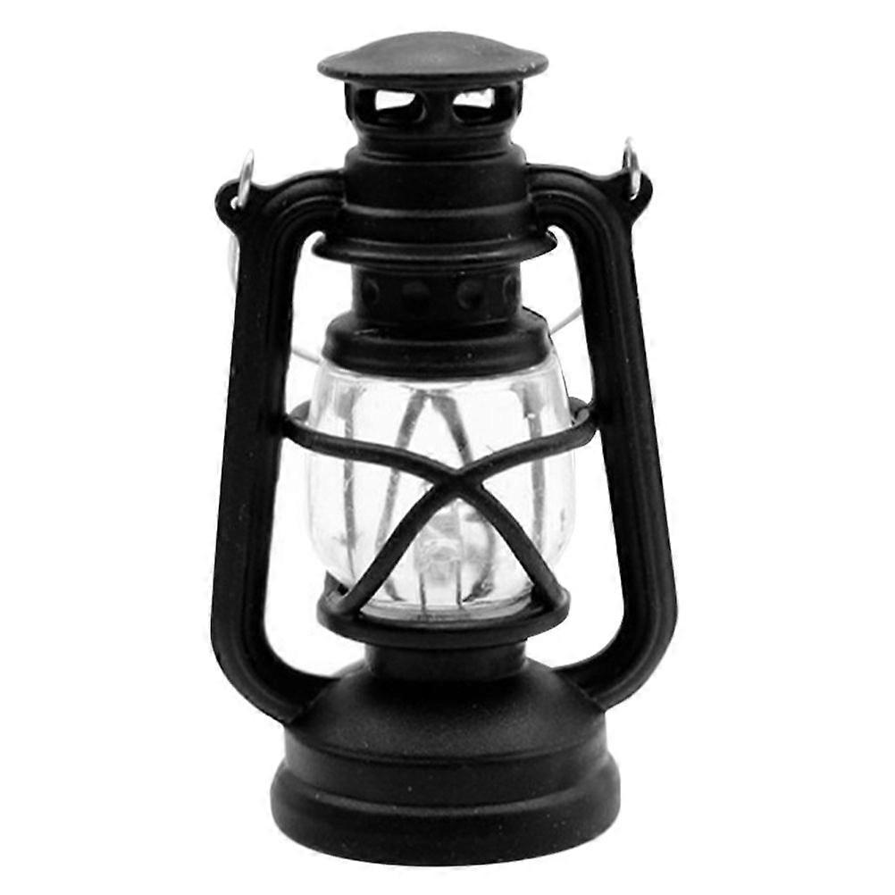 Xmas Kerosene Lamp Shape Adorn Retro Kerosene Lantern Light Ornament for Halloween