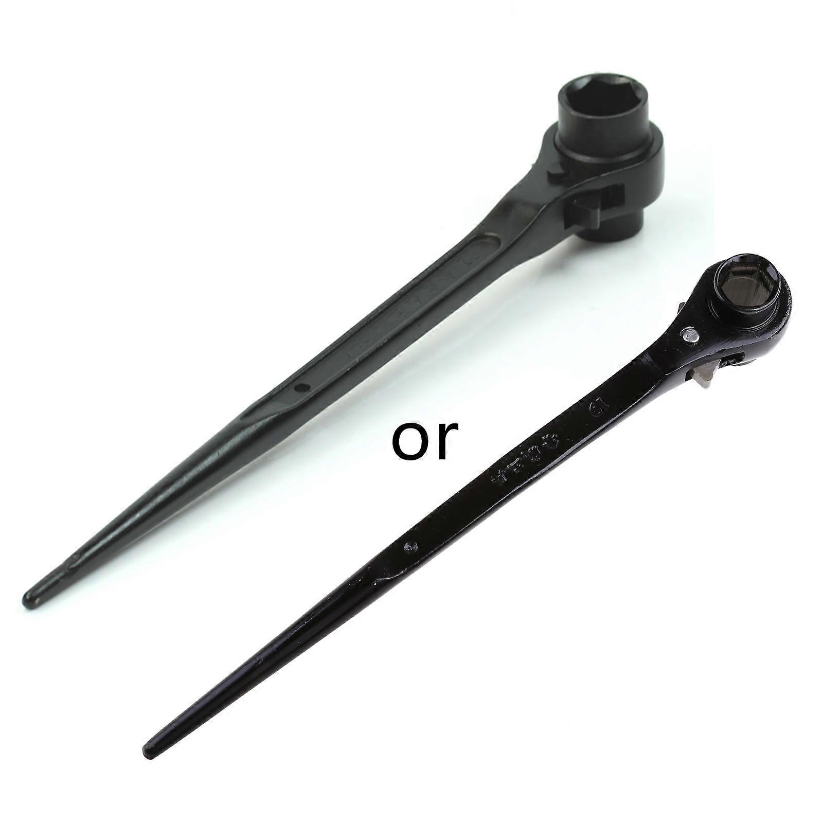 Scaffolding Podger Ratchet Spanner Site Ratcheting Socket Wrench Tool 19mm/22mm