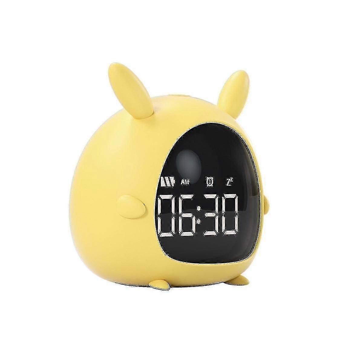Student Alarm Clock Usb Charging Voice Control Desktop Digital Led Clock Mini Electronic Children A