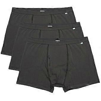 Calzoncillos bóxer de algodón reutilizables lavables para hombre para incontinencia - Gris