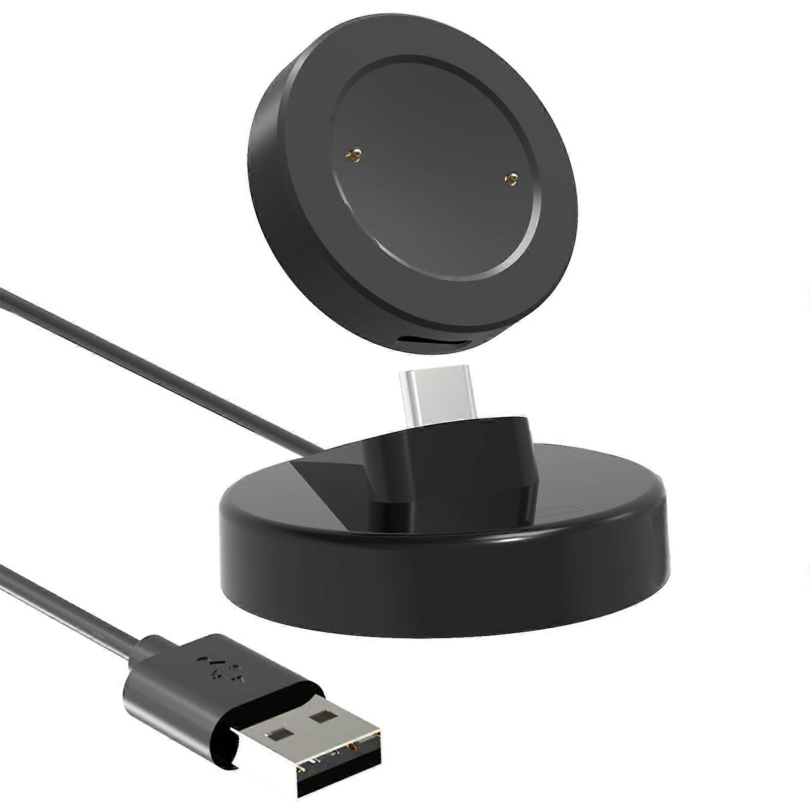 شاحن محول الطاقة حامل محمول قاعدة USB كابل شحن متوافق مع Honor Watch GS3 للساعة الذكية Overload Pro Black