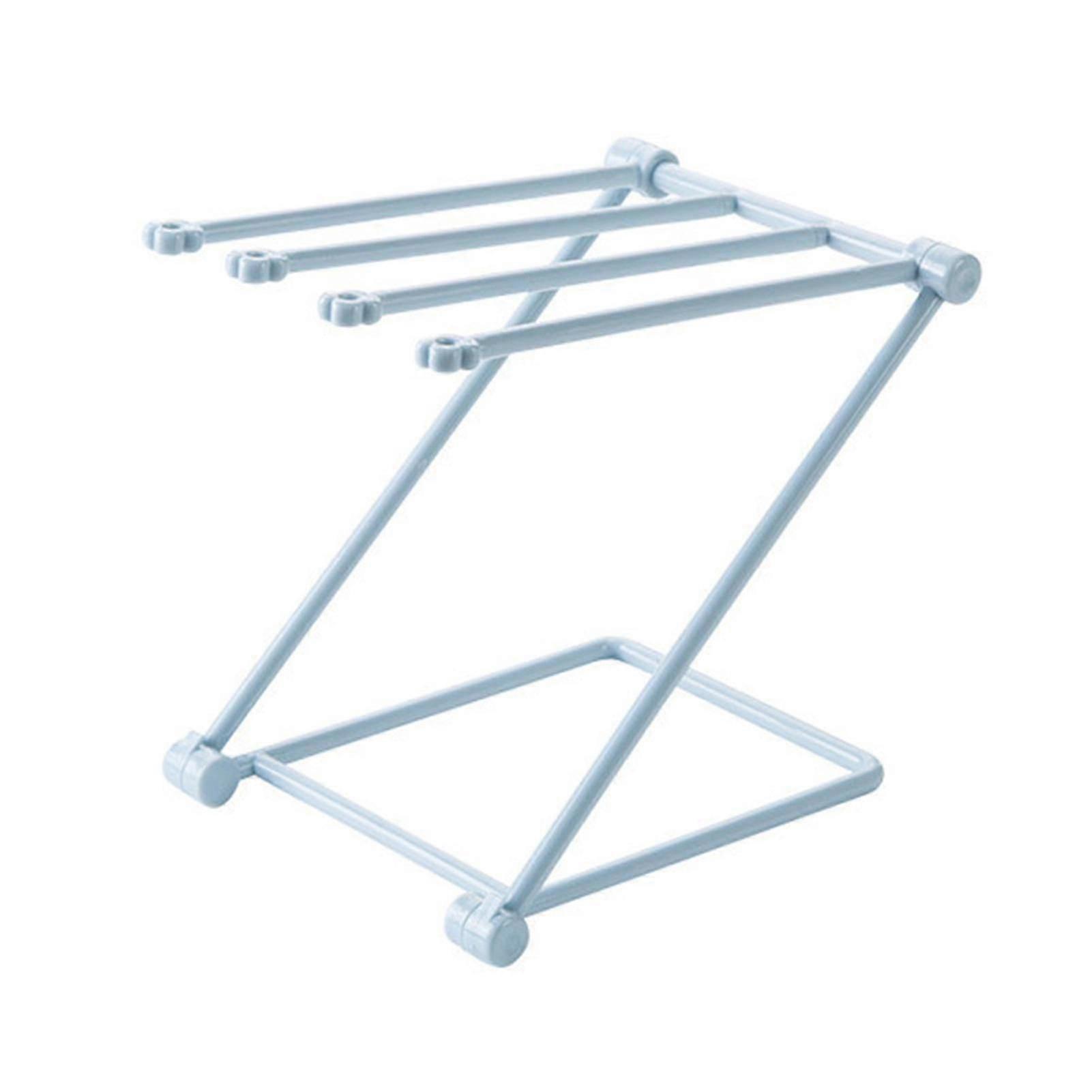 Foldable Space Saving Laundry Rack, Wall Mounted Adjustable Over Sink for Kitchen & Bathroom