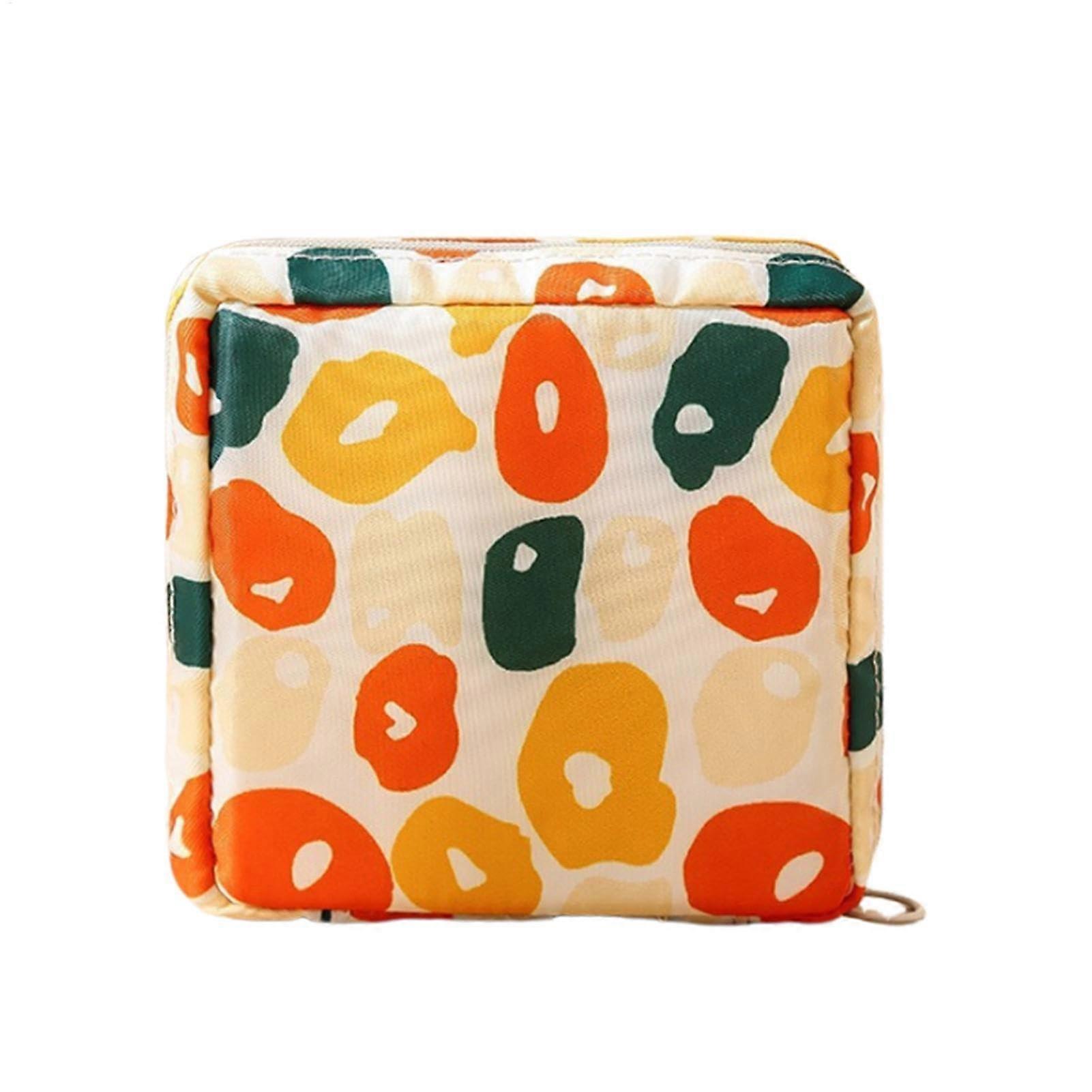 Menstruation Bag - Small Cute Reusable Liner Panty Bag, Printed Fabric, Eco-Friendly Design for Period Essentials