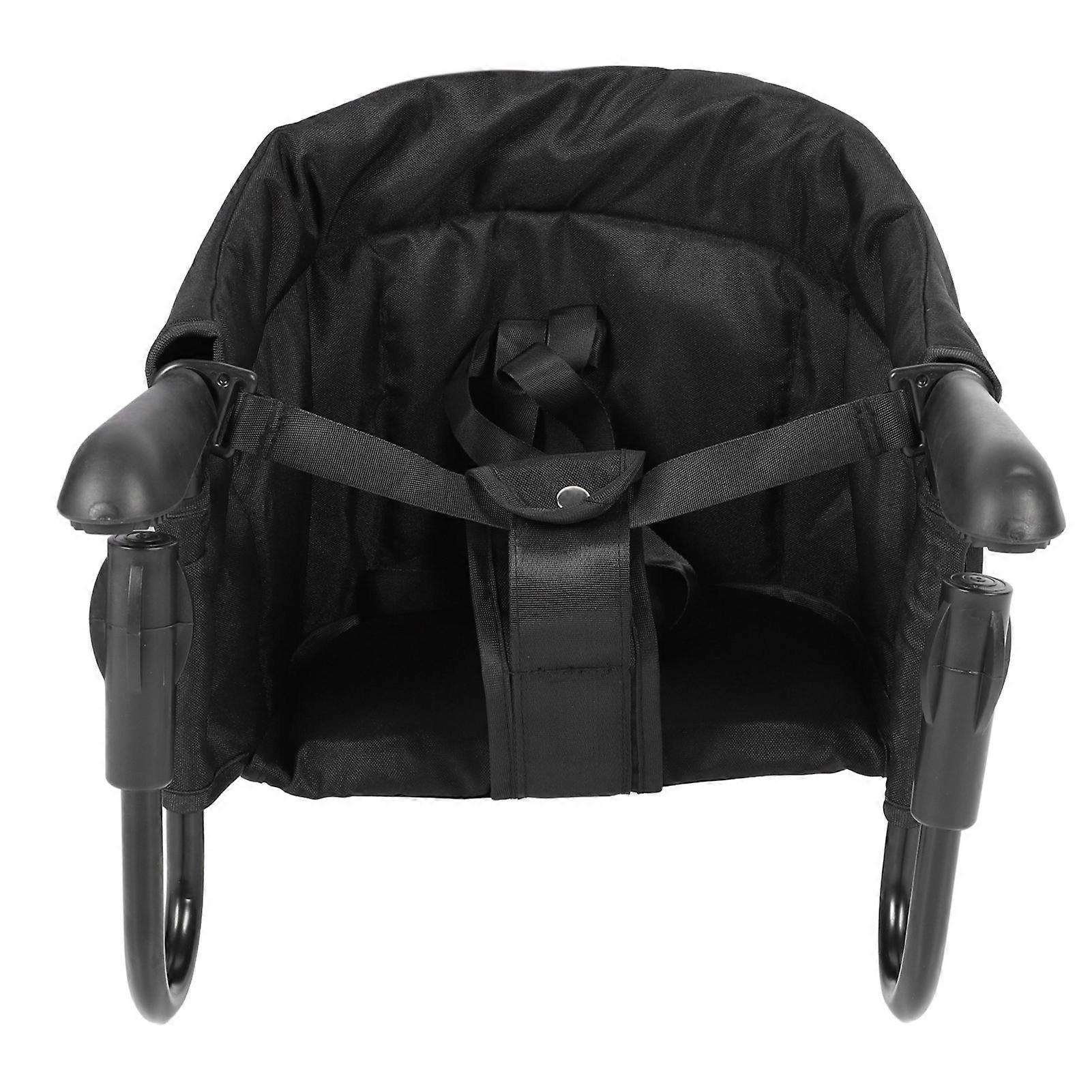 Oxford Portable Hook Chair, Multifunctional, Foldable, Removable, Heavy Duty Design, Quick Table Chair for Home and Travel, Black