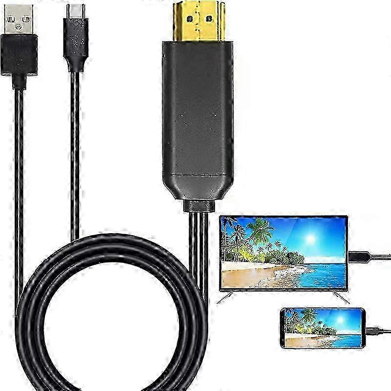 2025 4K HDMI MHL Digital Converter Cable with Type-C Connector for Android Devices to Connect to TVs and Projectors