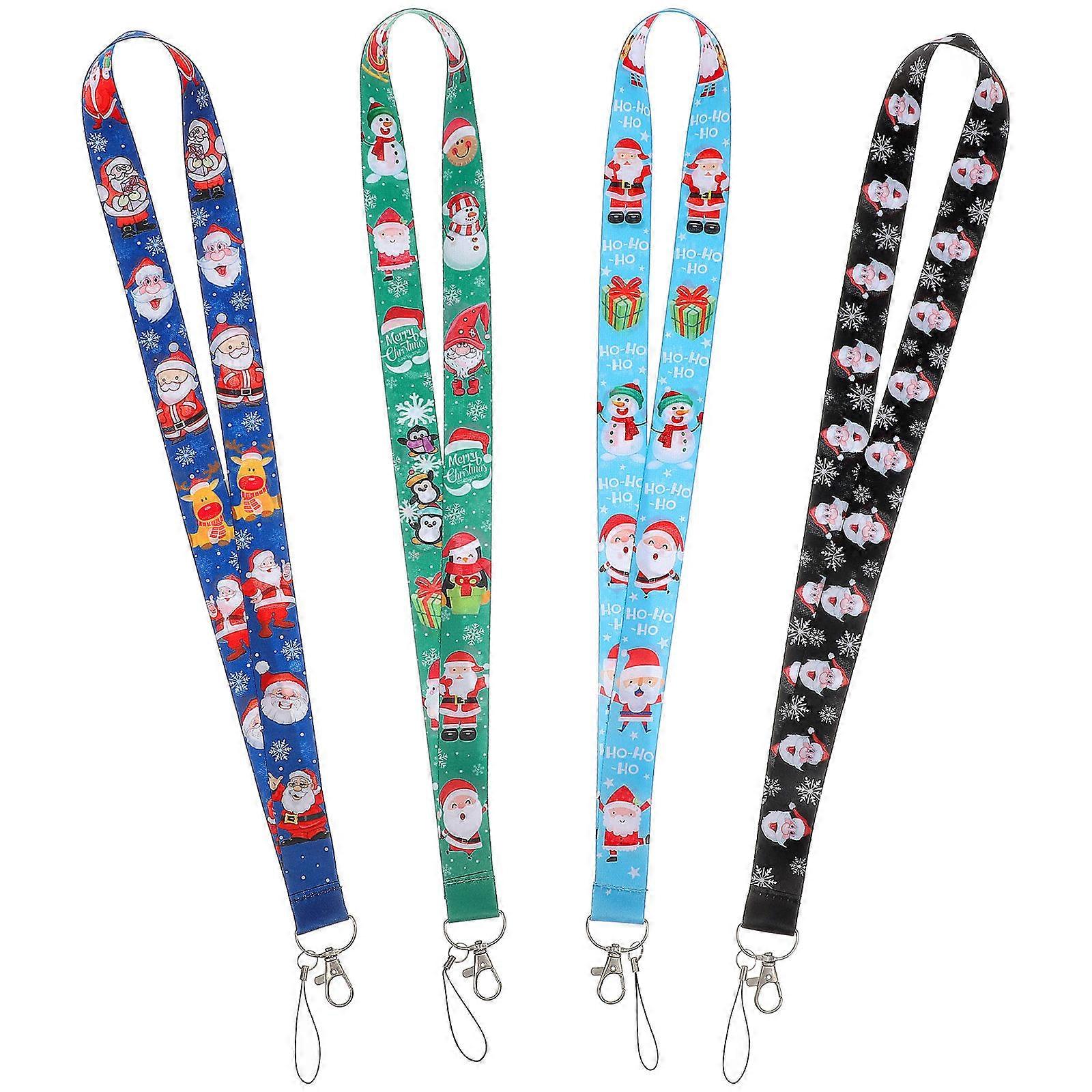 4pcs Practical Hanging Lanyards ID Cards Hanging Ropes Cellphone Hanging Ropes