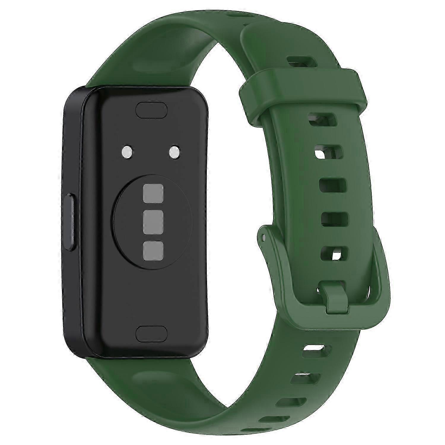 Silicone Watch Strap for Compatible with Huawei Band 10, 10 NFC, Band 8, Band 8 NFC, Band 9, and Band 9 NFC - Breathable Design