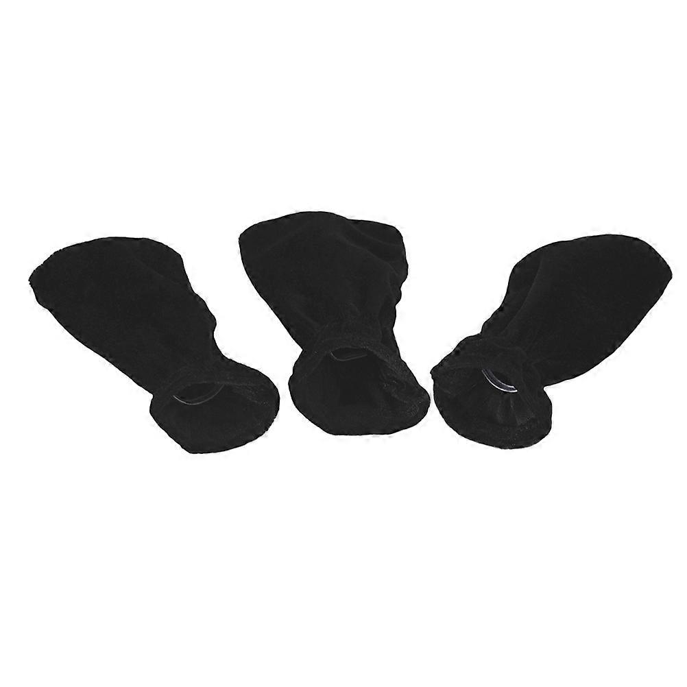 Plush Fabric Piano Foot Pad Covers Durable Velvet Pedal Protectors Soft, Non Slip Design with Elastic Band for Musical Instruments