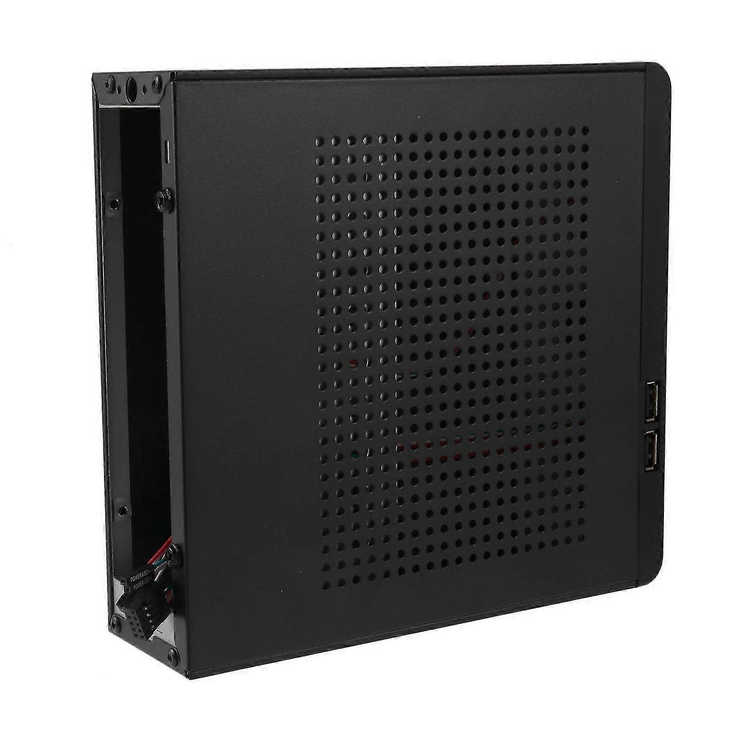 Desktop Power Supply Gaming HTPC Host Office Home 2.0 USB Mini ITX with Radiator Hole Computer Case