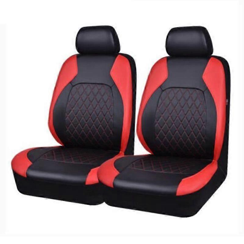 Seat Covers - MIOLOE - Full Set 4PCS - PU Leather - Universal - Red