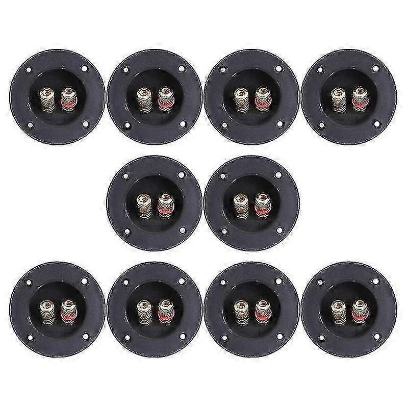 7.5X4.5cm Black Speaker Components & Kits 10pcs 2-way Loudspeaker Box Screw Cup Connector Accessorie