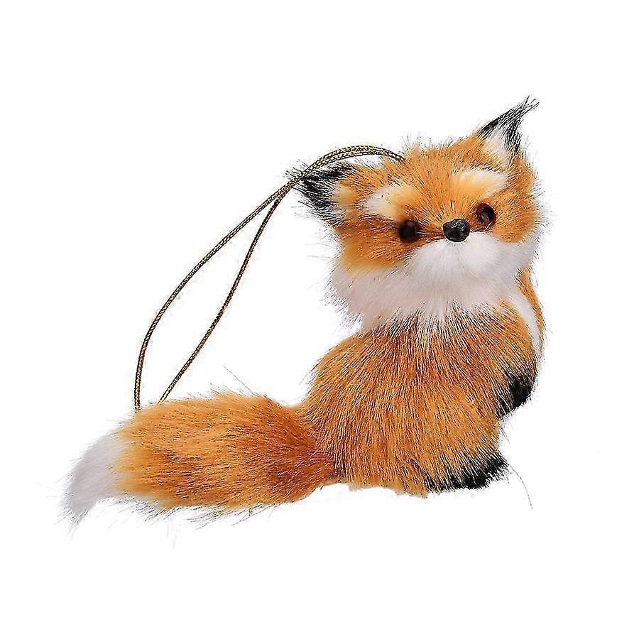 Plush Faux Owl Small 7.5x6cm in Red Bag for Xmas Tree Hanging Decor 2025