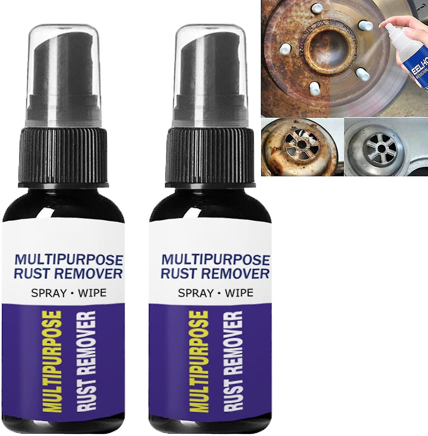 2pcs Rust Remover Spray Multipurpose Car Maintenance Cleaner Derusting Spray