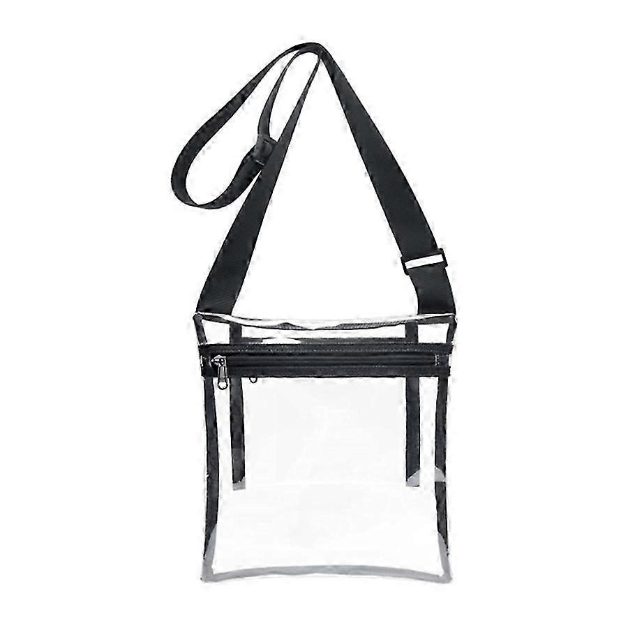 White Transparent TPU Crossbody Bag with Inner Pocket