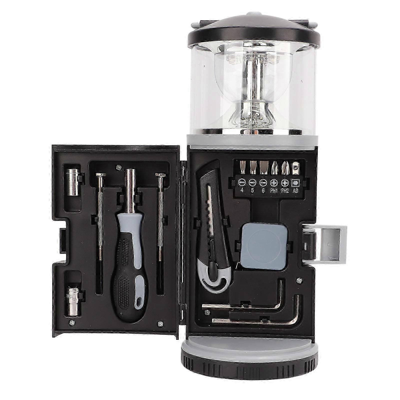 Multifunctional Lantern Hardware Tool Set for Auto Repair & Camping
