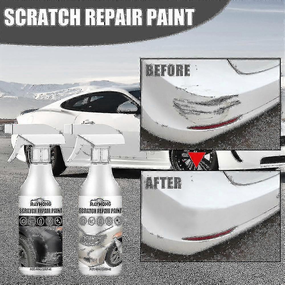 Car Scratch Repair Spray Paint - 60ml Scratch Remover & Polishing Agent for Quick Fix
