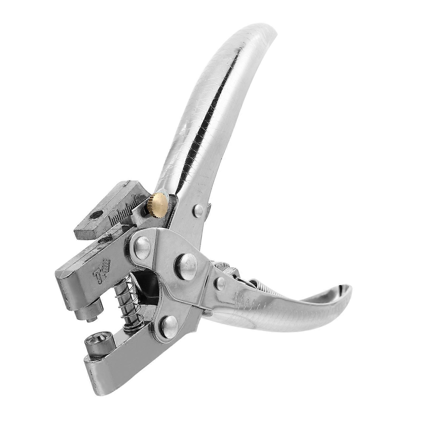 Manual Hole Punch Set Home Use Practical Design Stainless Steel Leatherworking Diy Projects 1Pack