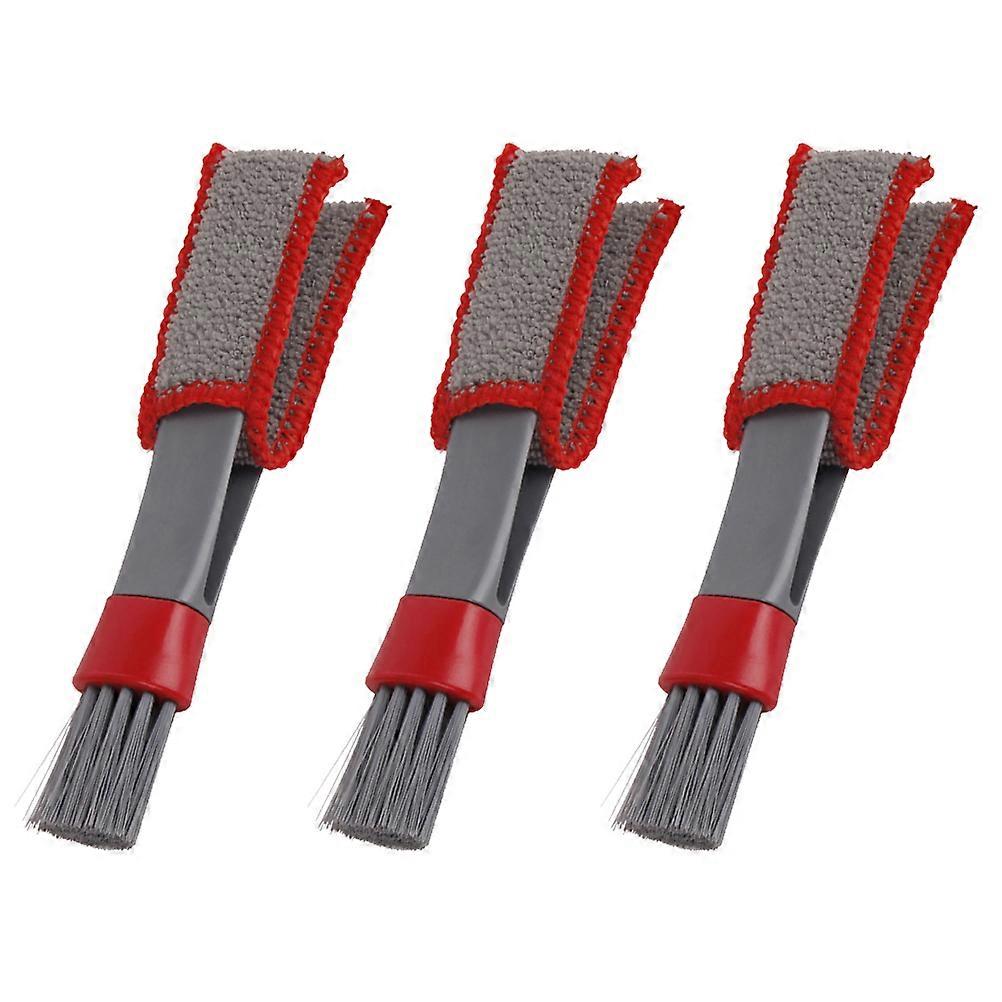 3pcs Multi Functional Car Cleaning Dusters with Superfine Lightweight Material and Head Brushes for Interior, Exterior, Corners, and Keyboard Dust