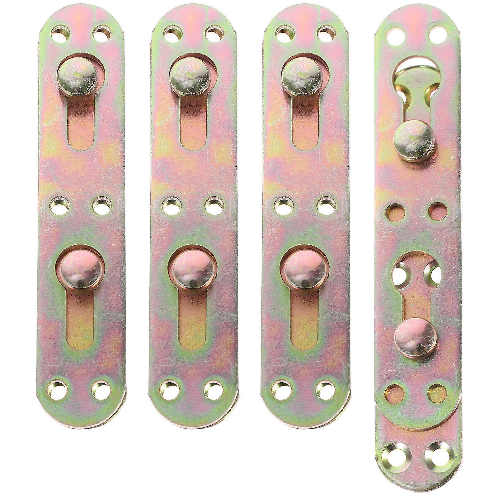 Bed Frame Brackets For Headboard Iron Material Bed Rail Support Brackets Disassembly 4Pcs