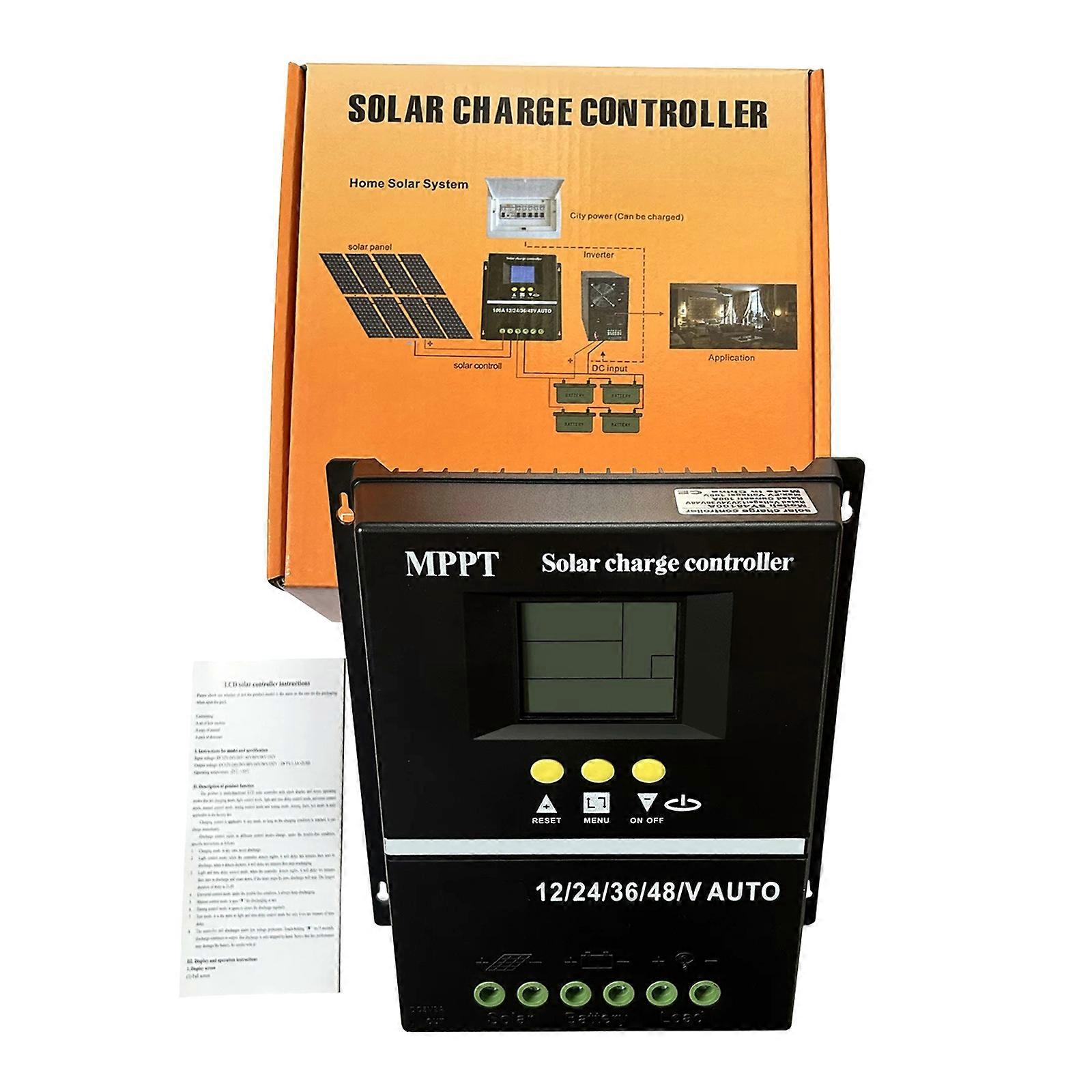 Automatic Solars Charging Controllers 150A MPPT High Efficiency for Camping Outdoor Use With Overloads Protective