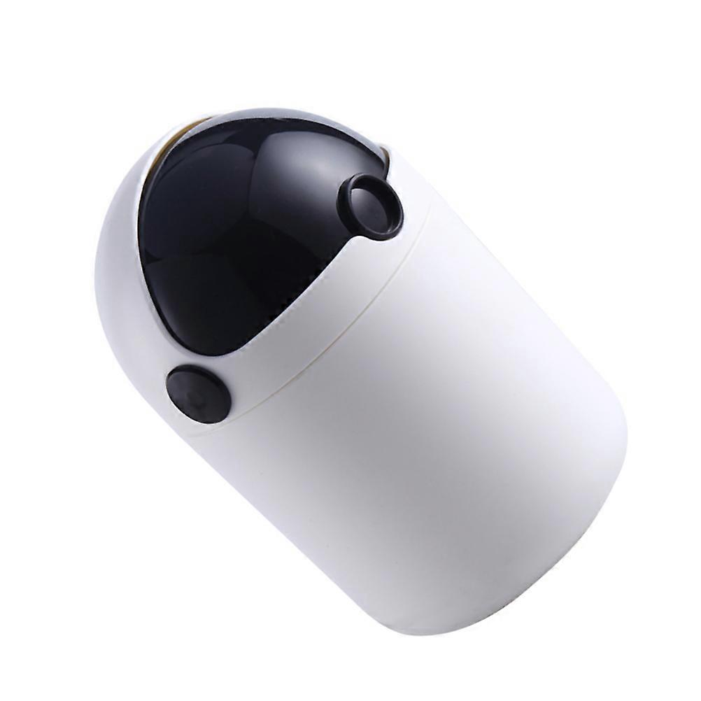 Living Room Trash Can Small Size Multifunctional Dustbin for Apartments Condos Dorms Black 1Pack