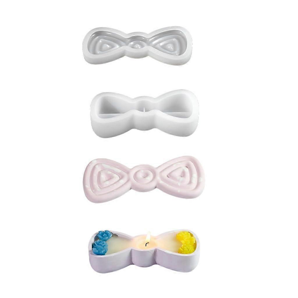 Silikonform Bowknot Schmuckkasten Formen mit Deckel für Gips Fliege, langlebige Silikonform für Kerzenbecher, DIY Bastelmaterial