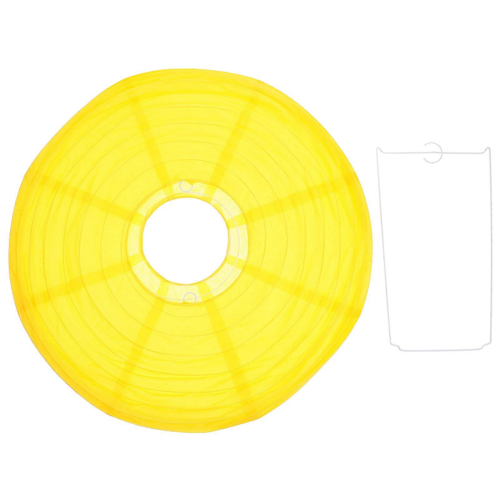 Modern Lamp Cover Oval Paper Lanterns Yellow Color For Various Festivals 1Pcs