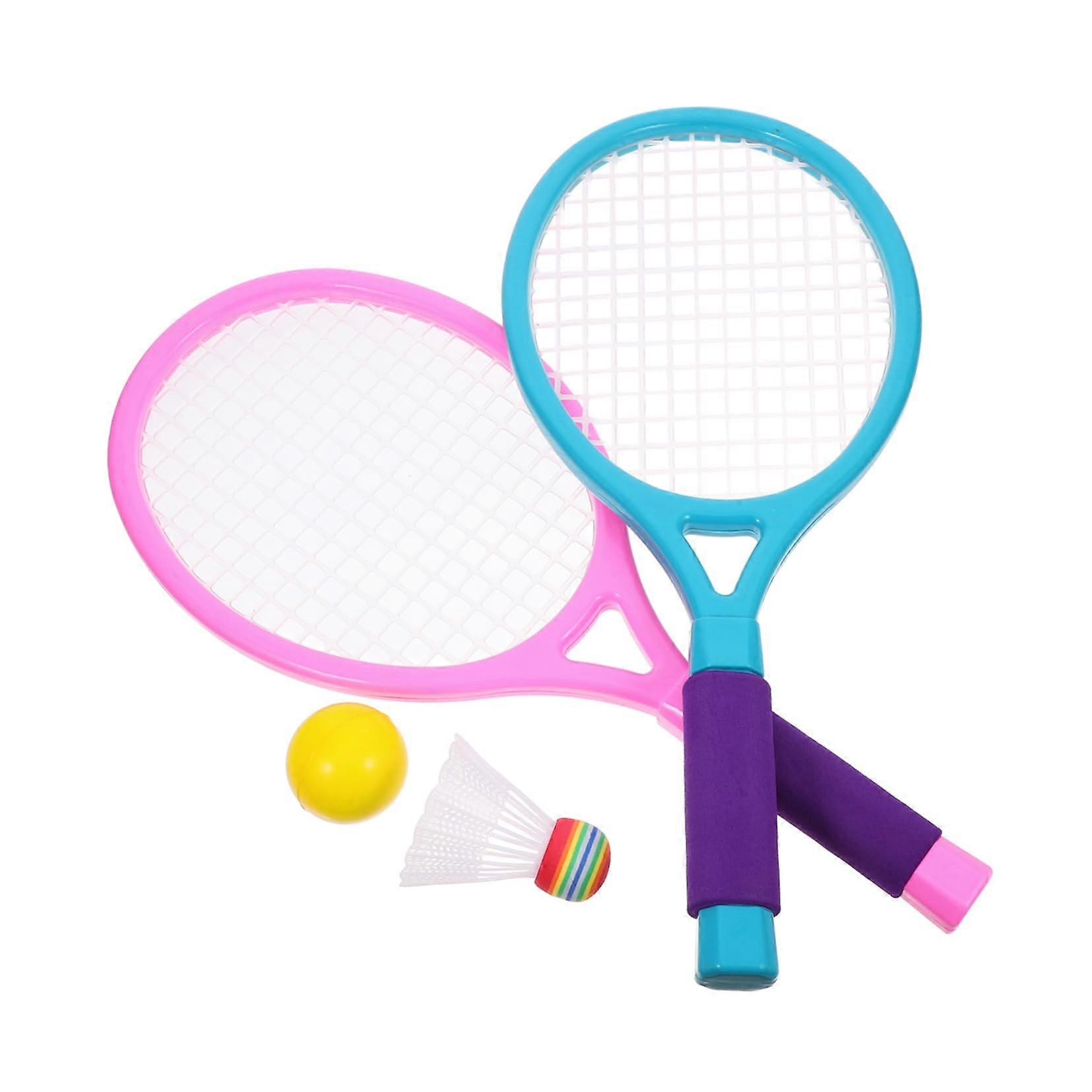 1Satz Professional Badminton Rackets for Adults, Lightweight and Durable, Elastic Design for Outdoor Sports and Family Fun