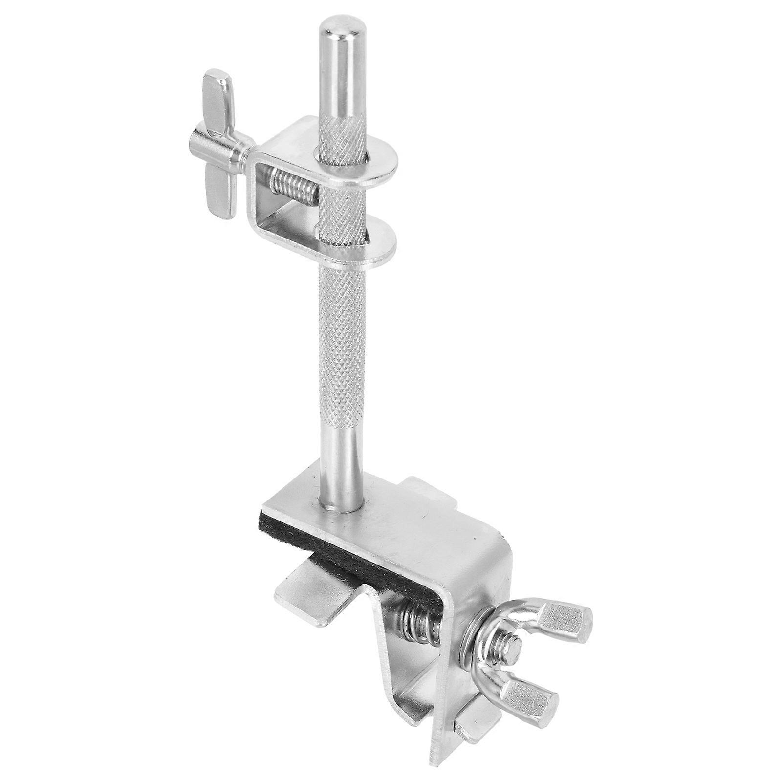 Simple Structure Design Cowbell Clamp Silver 1Set 7.07x3.14x2.36in