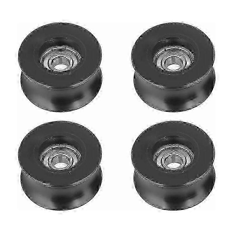 Pulley, 4pcs 0840UU U Type Roller Guide Pulley, U Type, 8x40x20.7mm Groove
