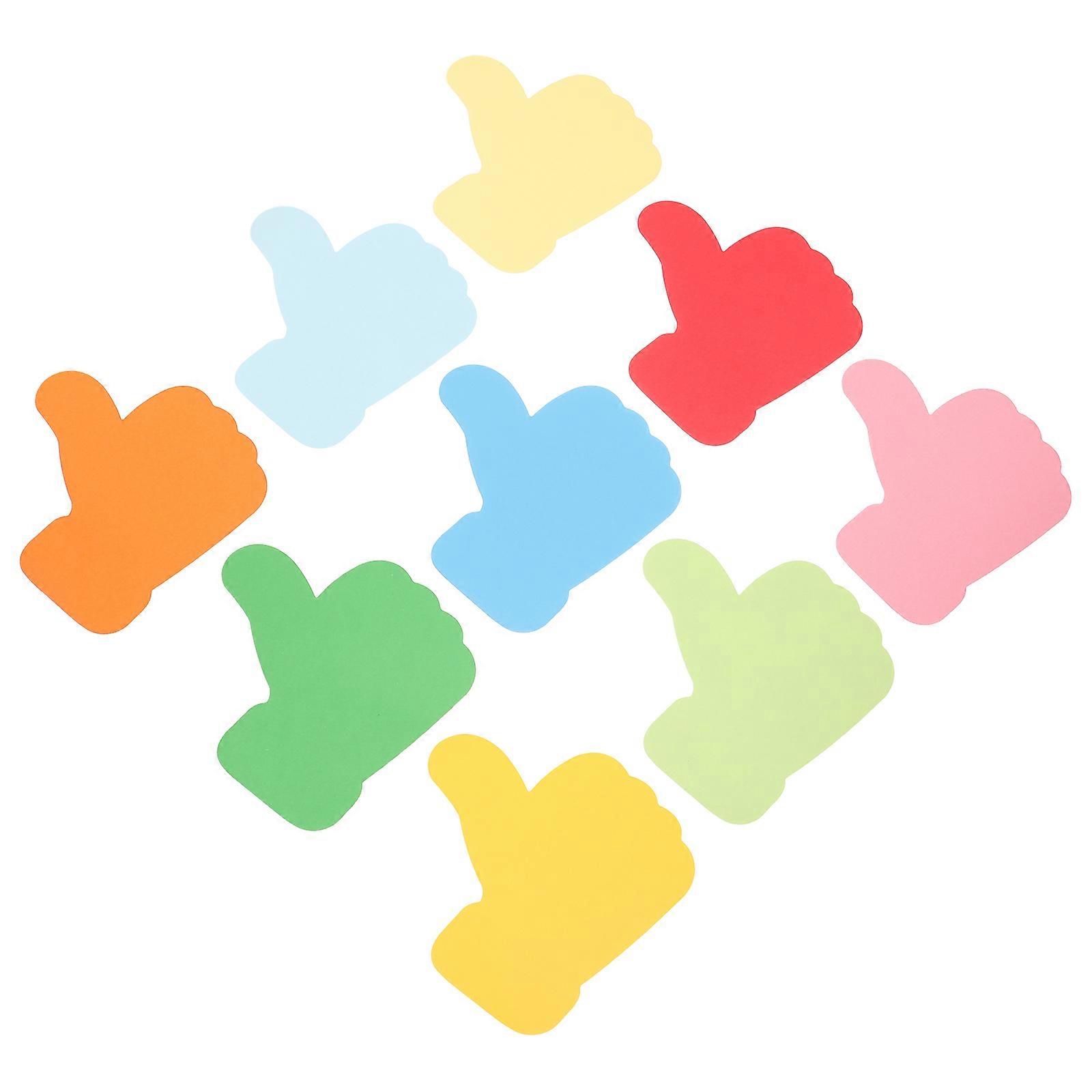 Hand Shape Paper Cutouts 54pcs DIY Craft Decorative Wall Art for Classroom, Kindergarten & Student Art Projects