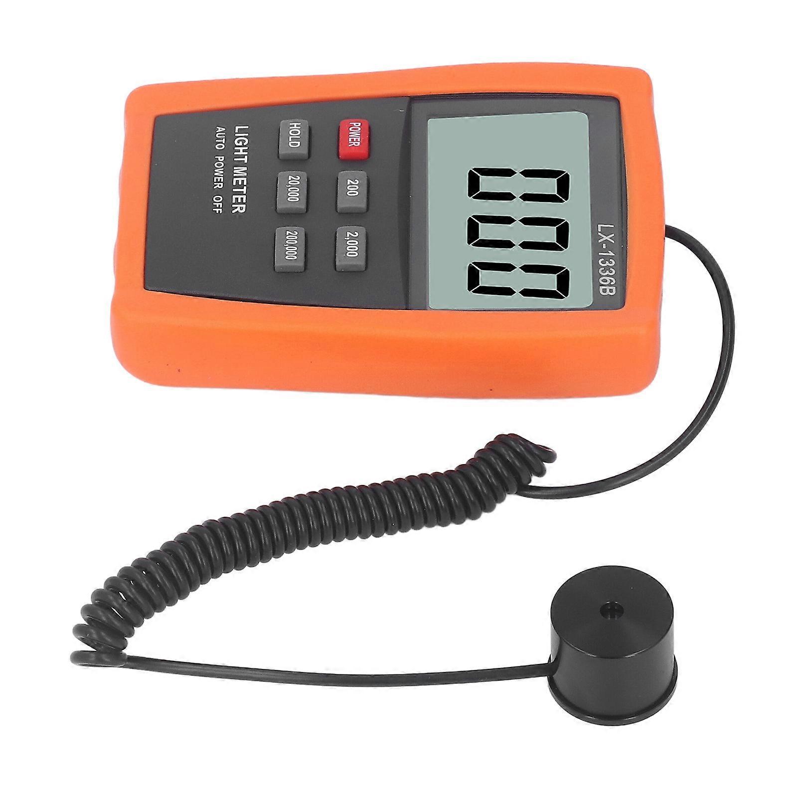 LCD Digital Display Illuminance Light Meter Auto Power Off Illuminometer Photometer 