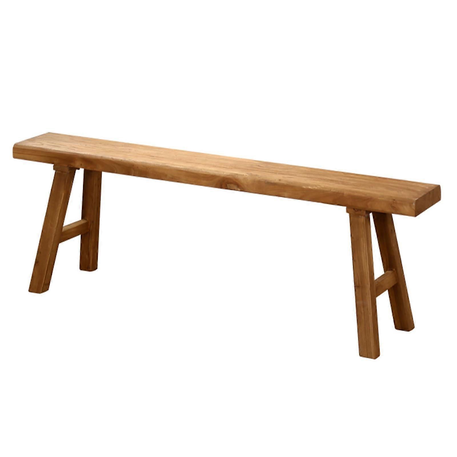 Αγροικία Vintage Πάγκος Τραπεζαρίας Ξύλου 47' Armless Design 120 cm