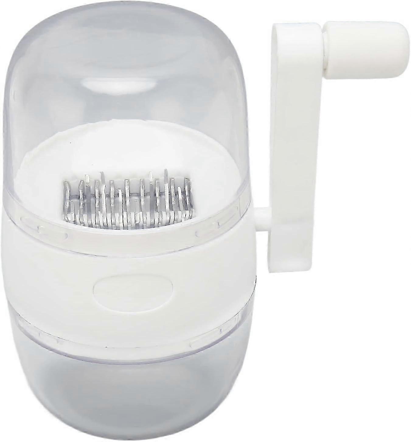 Nut Grinder with Stainless Steel Blades, Skid Resistant Handle and Tooth Design for Garlic