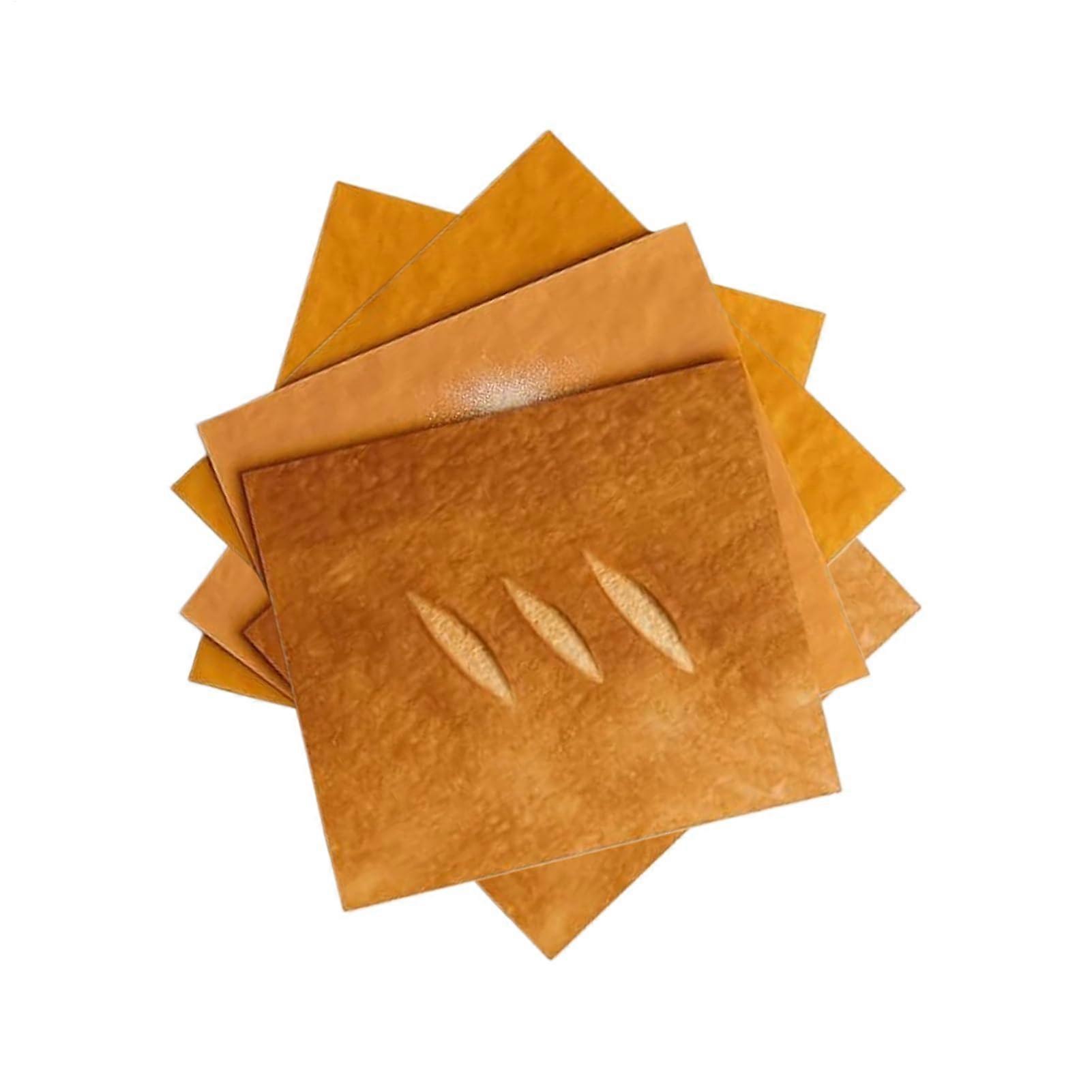 Bread Shaped Packaging Paper  Oilproof Food Packaging  6 Pack