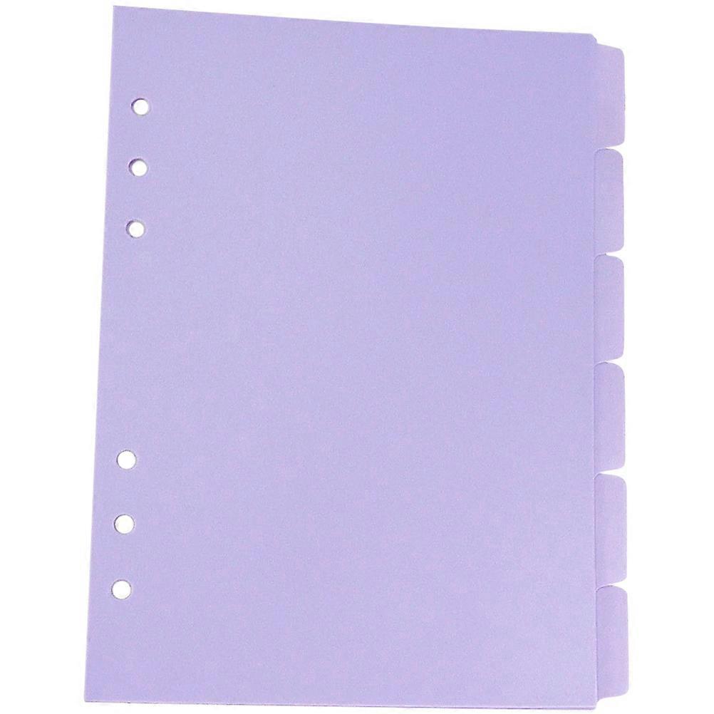 6Pcs Binder Dividers for Daily Use Professional Tabs Household Book Supply