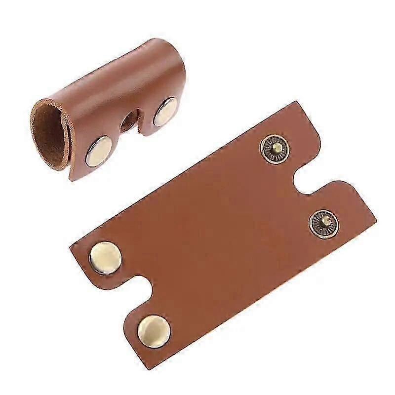 TroveMart Safety Razor Blade Guard PU Leather Razor Protector Portable Razor Case Protector For Travel Lightweight Razor Organizer Cover