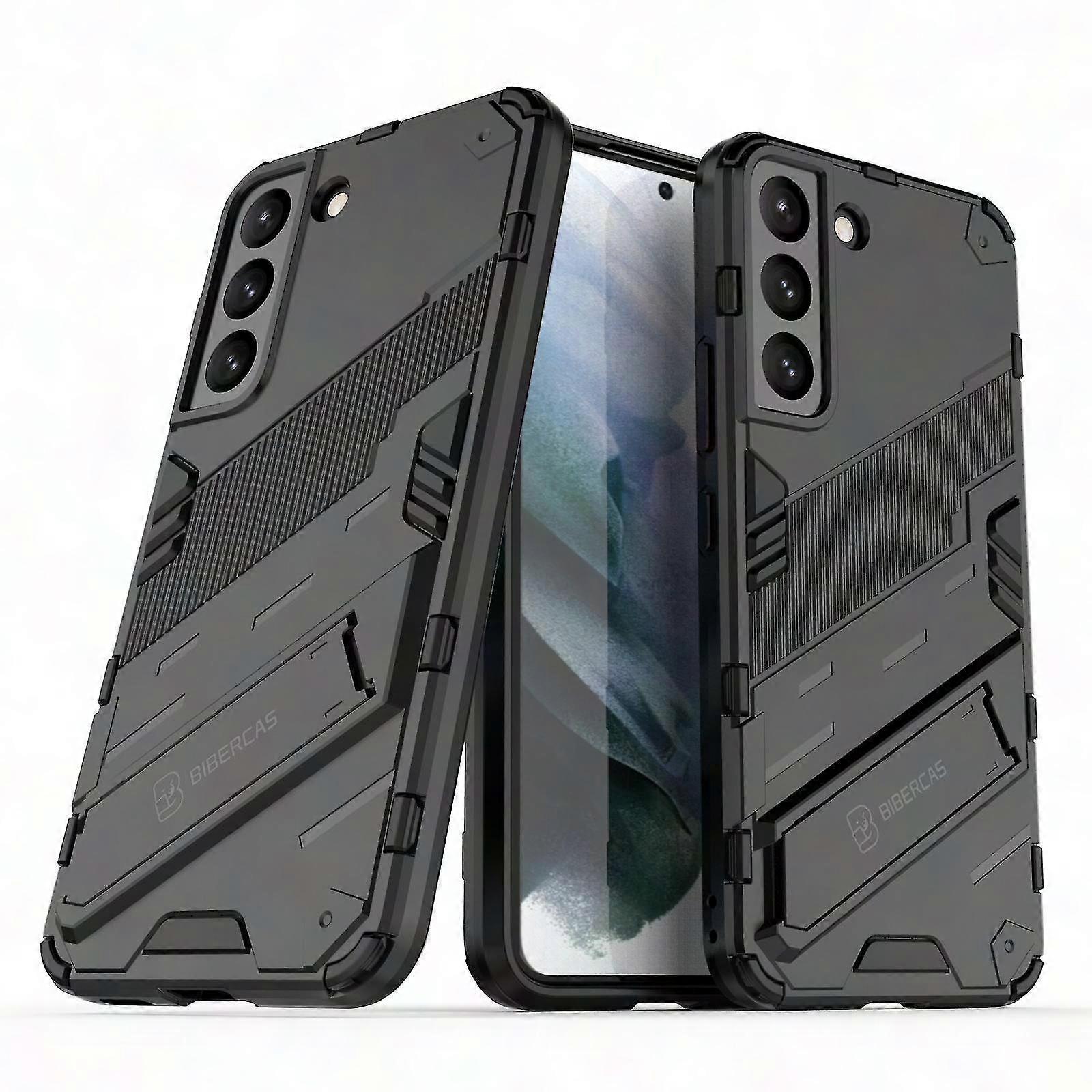 Slim Dual-Layer Protective Case with Stand Function for Galaxy S22
