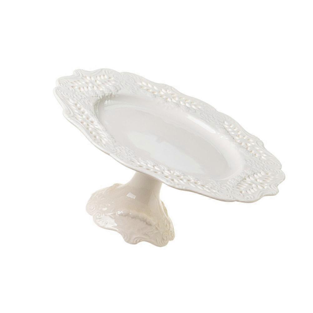 Cake Display Holder Decorative Plate Banquet Storage Round Elegant 7.9×7.9×4.3in 1Pc