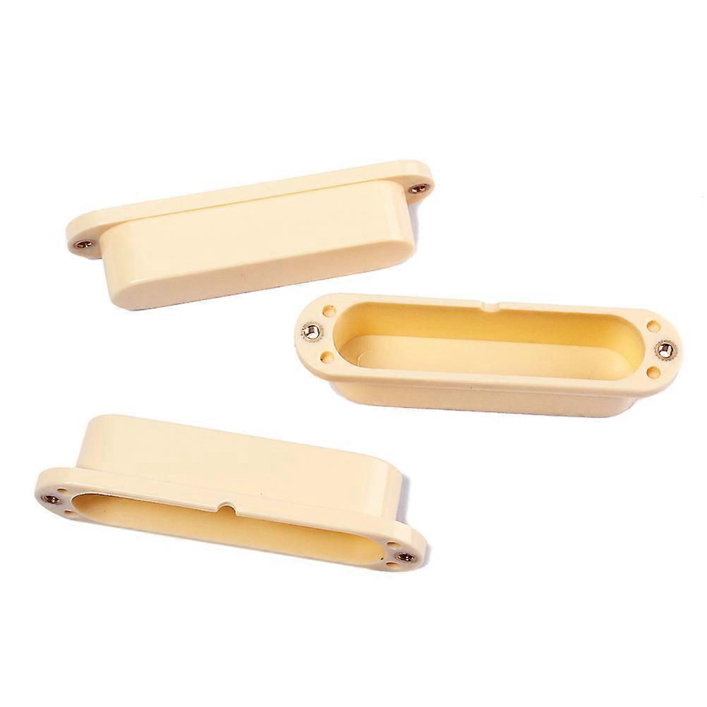 Pickup Covers Rectangular Shape Durable Single Coil Guitar Accessory 8.5cm x 1.9cm x 0.3cm 3Set