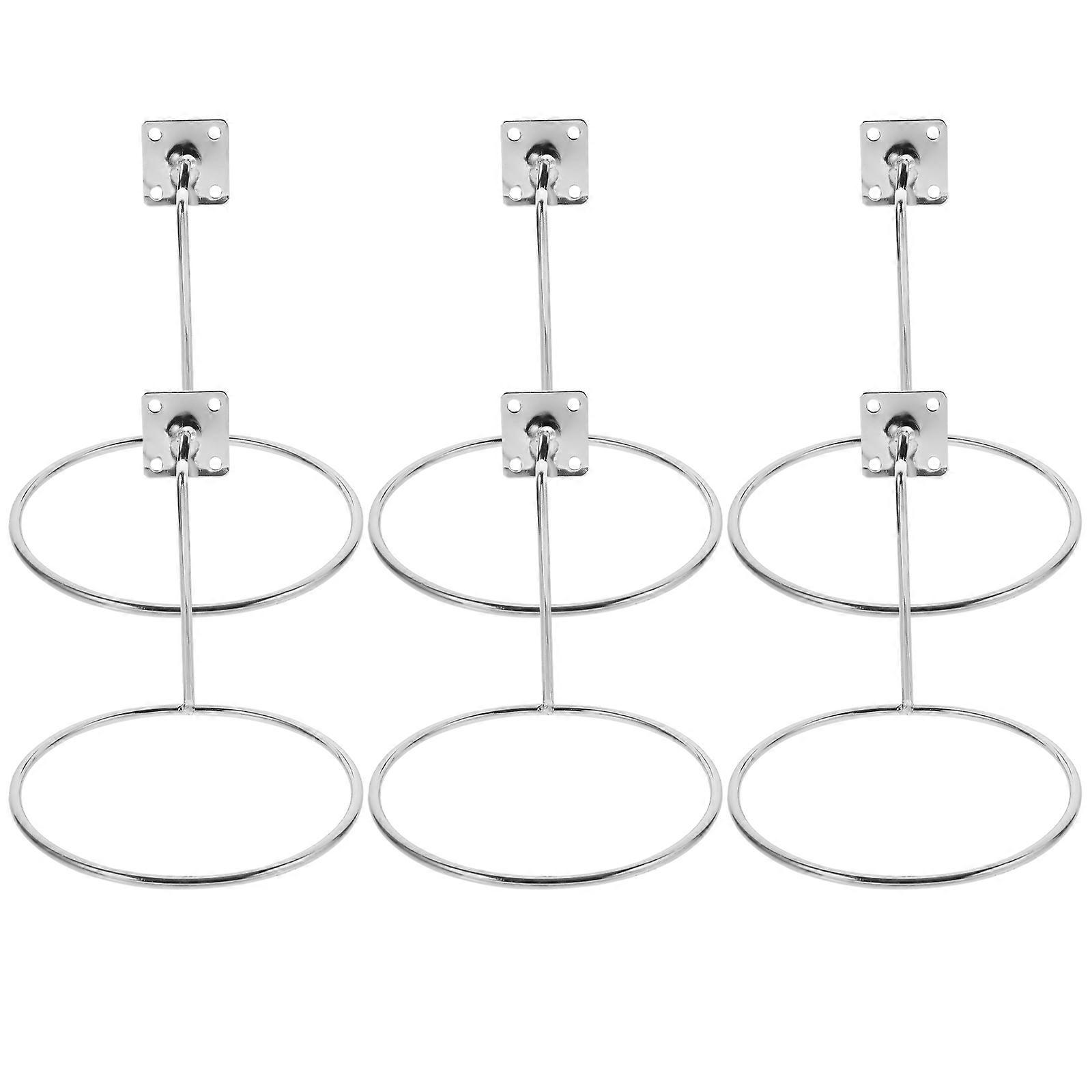 Sports Ball Mounting Holders Simple Design For Hats Helmets Home 6Pcs