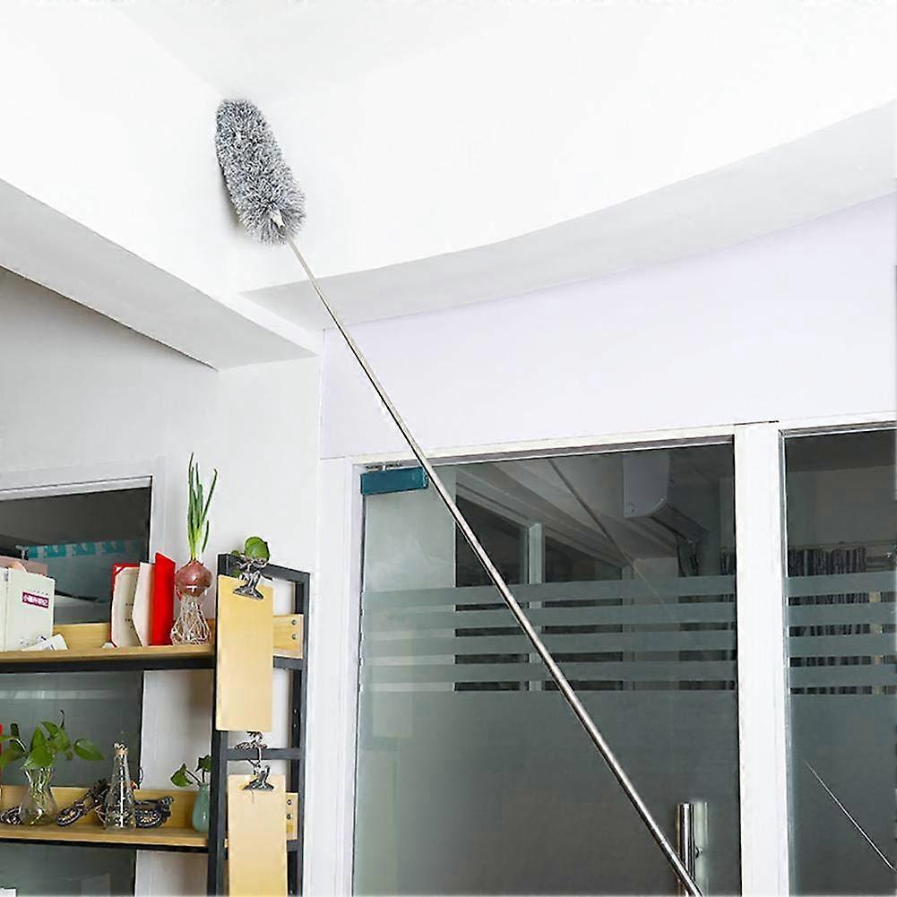 Telescopic Duster, Extendable Spider Web Duster with Telescopic Rod, Microfiber Duster for Cleaning  Ceiling Fans, Blinds, Cobwebs, Cars