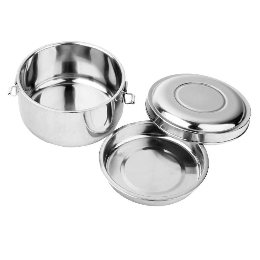 Portable Insulated Food Jar Stainless Steel Meal Prep Containers Double Layer Design Sealing for Students Office Workers 14cm 1Pcs