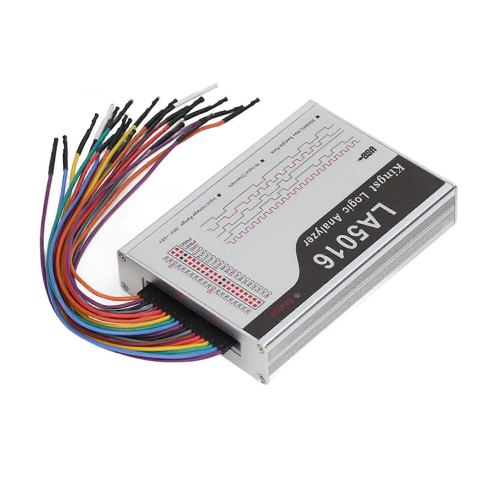 16 Channel Logic Analyzer with 500M Sampling Rate Adjustable Threshold Analyzer Device ‑50‑50V
