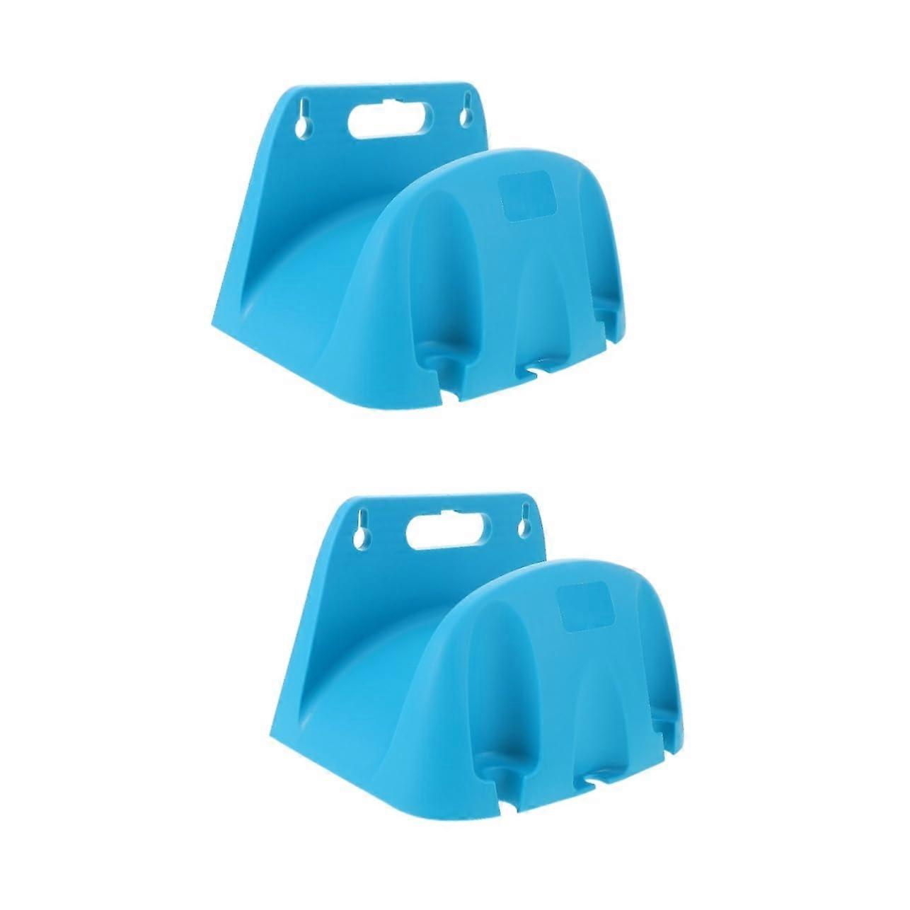2 pieces wallmounted hose holder, plastic robust water hook for practical storage of garden hoses, simple and durable for garden use.