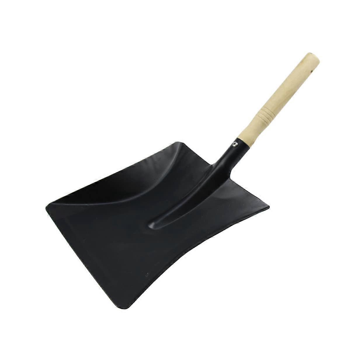 Carbon Steel Outdoor Digging Shovel 1 Piece Small Gravedigger Tool with Bamboo Handle Heavy Duty Square Shovel